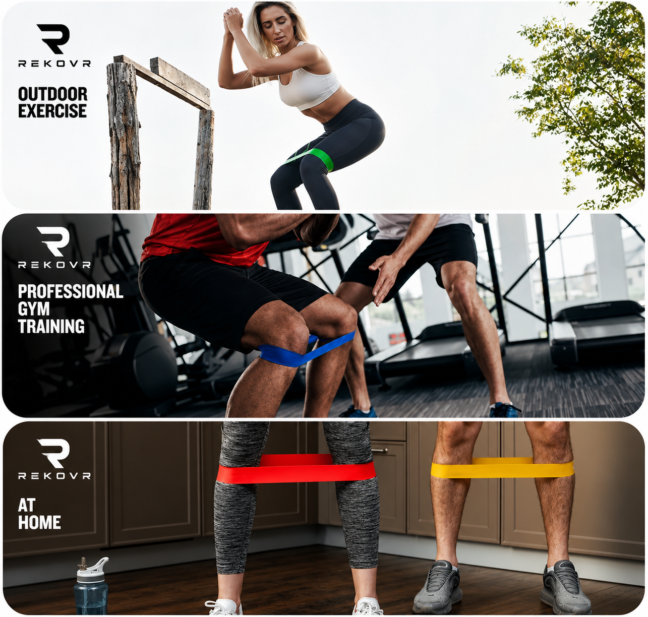 REKOVR Resistance Bands Set