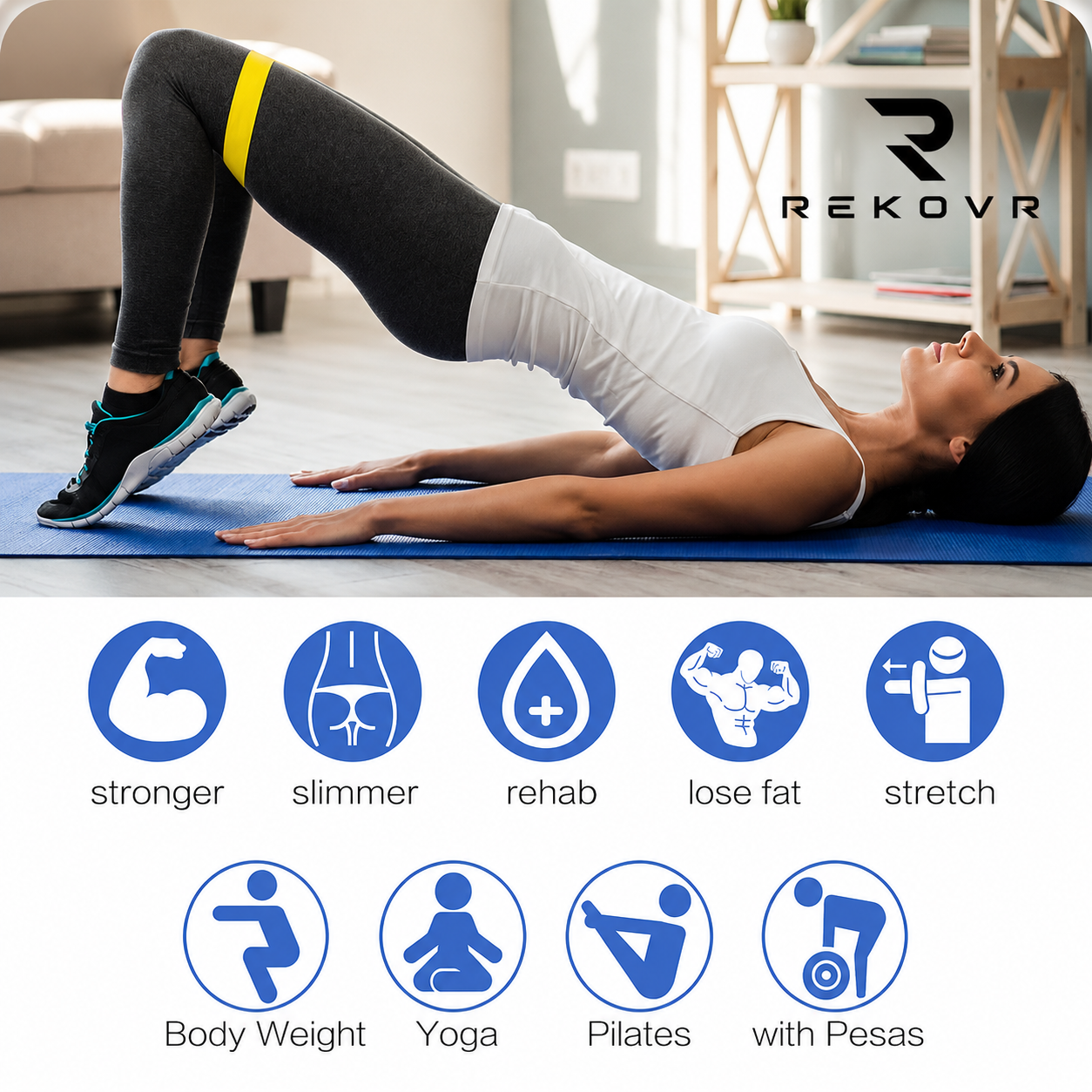REKOVR Resistance Bands Set