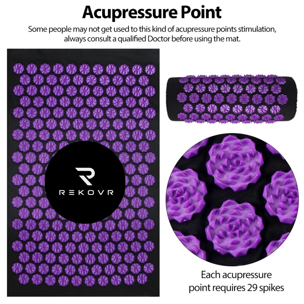 REKOVR Acupressure Mat & Pillow set