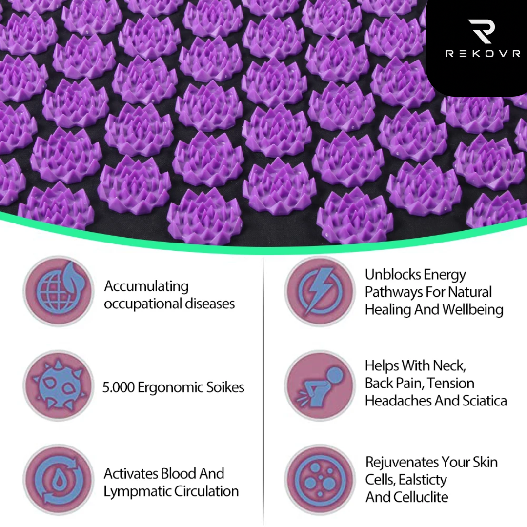 REKOVR Acupressure Mat & Pillow set